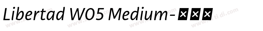 Libertad W05 Medium字体转换